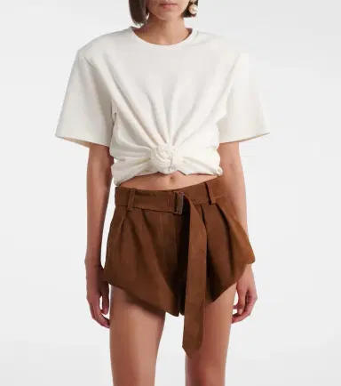 Magda Butrym Cropped cotton-blend T-shirt | Thumbnail 6