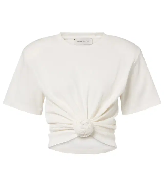 Magda Butrym Cropped cotton-blend T-shirt