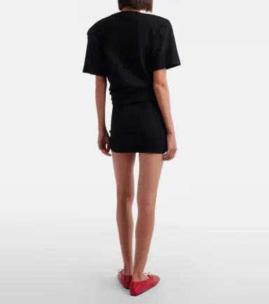 Magda Butrym Floral-appliqué crêpe miniskirt | Thumbnail 5