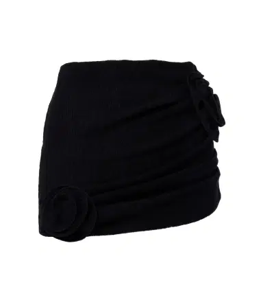 Magda Butrym Floral-appliqué crêpe miniskirt | Thumbnail 1