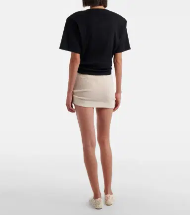 Magda Butrym Floral-appliqué crêpe miniskirt | Thumbnail 4