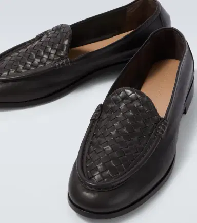 Bottega Veneta Silenzio Intrecciato leather loafers | Thumbnail 3 Bottega Veneta Silenzio Intrecciato leather loafers | Thumbnail 3
