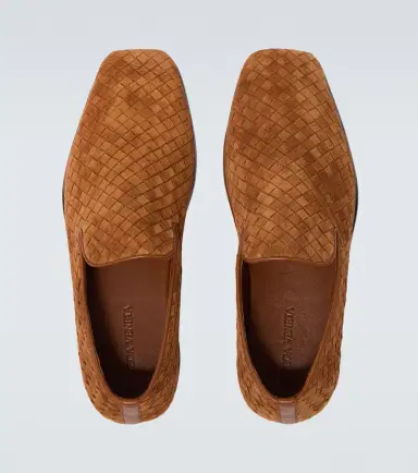 Bottega Veneta Palazzo Intrecciato suede slip-on shoes | Thumbnail 2