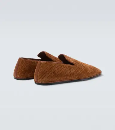 Bottega Veneta Palazzo Intrecciato suede slip-on shoes | Thumbnail 6