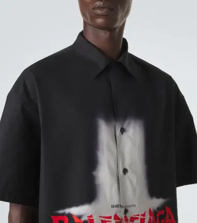 Balenciaga Printed cotton bowling shirt | Thumbnail 6 Balenciaga Printed cotton bowling shirt | Thumbnail 6