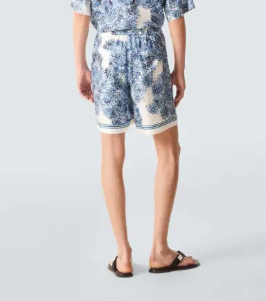 Givenchy Couture Seam printed silk twill shorts | Thumbnail 4 Givenchy Couture Seam printed silk twill shorts | Thumbnail 4