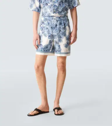 Givenchy Couture Seam printed silk twill shorts | Thumbnail 5 Givenchy Couture Seam printed silk twill shorts | Thumbnail 5