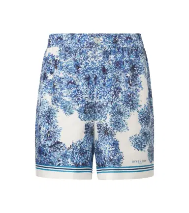 Givenchy Couture Seam printed silk twill shorts | Thumbnail 1 Givenchy Couture Seam printed silk twill shorts | Thumbnail 1