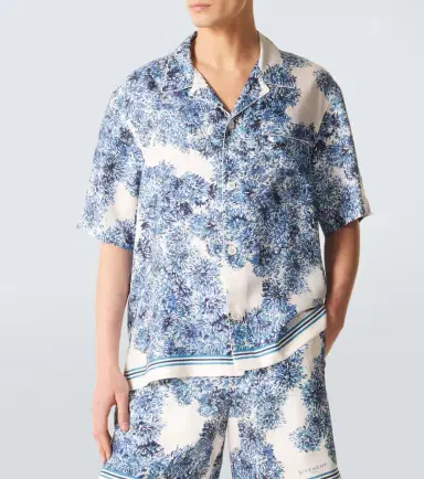 Givenchy Couture Seam silk twill bowling shirt | Thumbnail 2