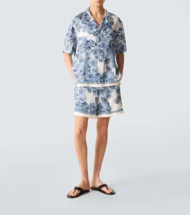 Givenchy Couture Seam silk twill bowling shirt | Thumbnail 3