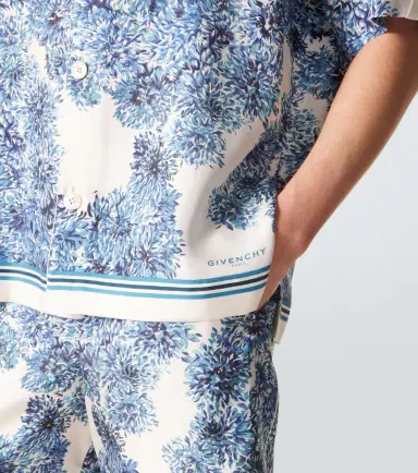 Givenchy Couture Seam silk twill bowling shirt | Thumbnail 4