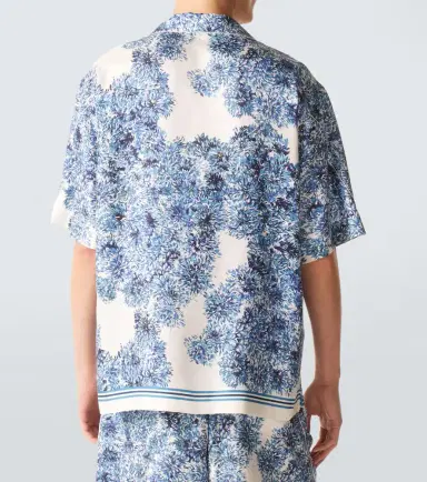 Givenchy Couture Seam silk twill bowling shirt | Thumbnail 5