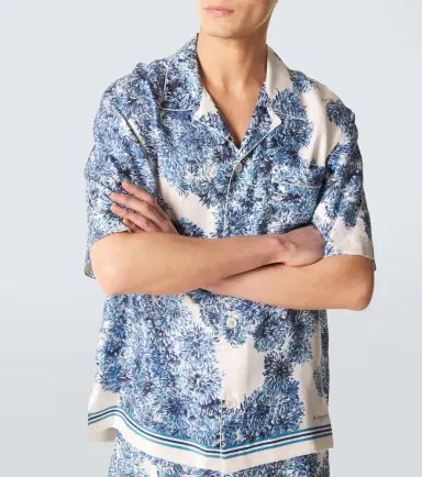 Givenchy Couture Seam silk twill bowling shirt | Thumbnail 7