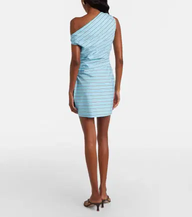 Staud Phare striped cotton poplin minidress | Thumbnail 2