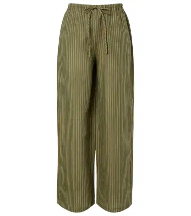 Staud Mateo pinstripe linen wide-leg pants | Thumbnail 1 Staud Mateo pinstripe linen wide-leg pants | Thumbnail 1