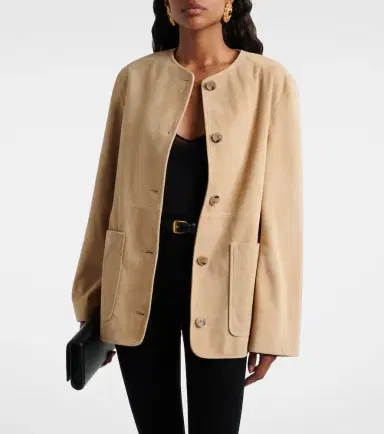 Nour Hammour Suede jacket | Thumbnail 2 Nour Hammour Suede jacket | Thumbnail 2