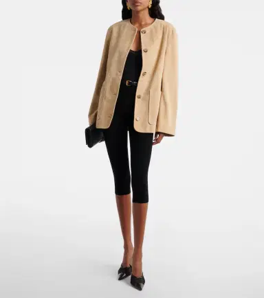 Nour Hammour Suede jacket | Thumbnail 4 Nour Hammour Suede jacket | Thumbnail 4