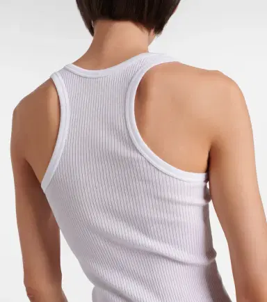 The Row Cendrea ribbed-knit cotton tank top | Thumbnail 3