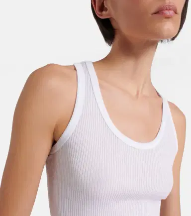 The Row Cendrea ribbed-knit cotton tank top | Thumbnail 6