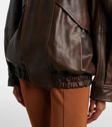 Nour Hammour Rafe leather bomber jacket | Thumbnail 3