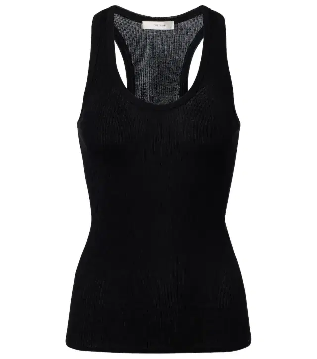 Cendrea ribbed-knit cotton tank top