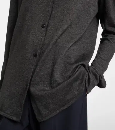 The Row Ocari knitted cashmere and silk shirt | Thumbnail 3 The Row Ocari knitted cashmere and silk shirt | Thumbnail 3