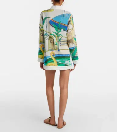 Tory Burch Printed cotton voile tunic | Thumbnail 5