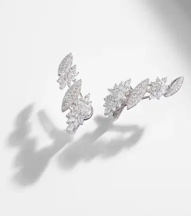 YEPREM Y-Couture 18kt white gold earrings with diamonds | Thumbnail 3 YEPREM Y-Couture 18kt white gold earrings with diamonds | Thumbnail 3