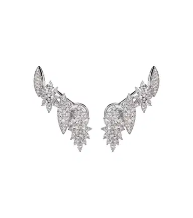 YEPREM Y-Couture 18kt white gold earrings with diamonds | Thumbnail 1 YEPREM Y-Couture 18kt white gold earrings with diamonds | Thumbnail 1