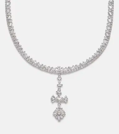 YEPREM Y-Couture 18kt white gold pendant necklace with diamonds | Thumbnail 4 YEPREM Y-Couture 18kt white gold pendant necklace with diamonds | Thumbnail 4