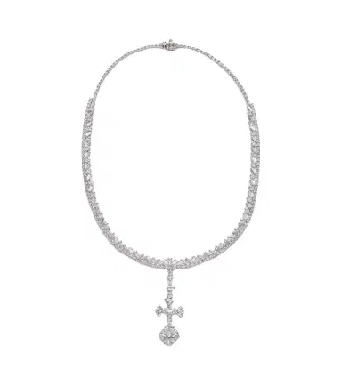 YEPREM Y-Couture 18kt white gold pendant necklace with diamonds | Thumbnail 1 YEPREM Y-Couture 18kt white gold pendant necklace with diamonds | Thumbnail 1