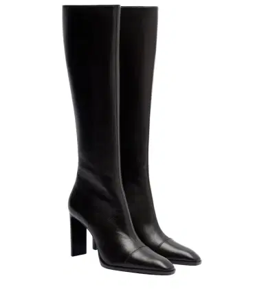 Saint Laurent Venetia leather knee-high boots | Thumbnail 1 Saint Laurent Venetia leather knee-high boots | Thumbnail 1