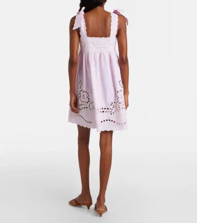 JULIET DUNN Broderie anglaise cotton minidress | Thumbnail 2 JULIET DUNN Broderie anglaise cotton minidress | Thumbnail 2