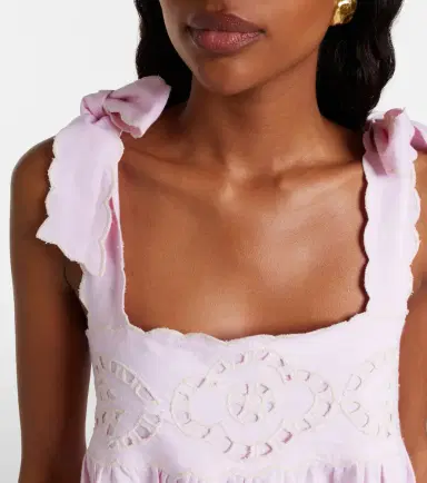 JULIET DUNN Broderie anglaise cotton minidress | Thumbnail 4 JULIET DUNN Broderie anglaise cotton minidress | Thumbnail 4