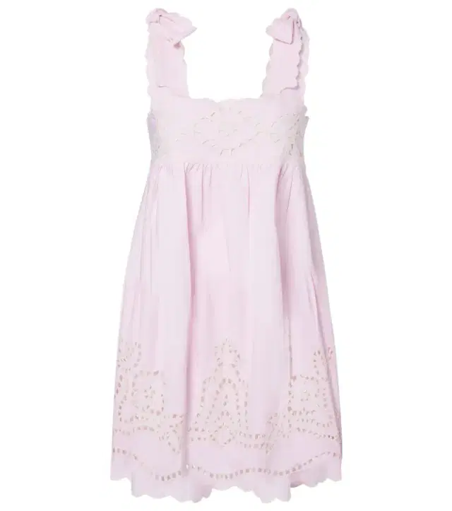 Broderie anglaise cotton minidress