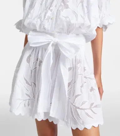 JULIET DUNN Embroidered cotton minidress | Thumbnail 3