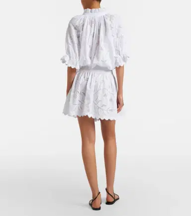 JULIET DUNN Embroidered cotton minidress | Thumbnail 5