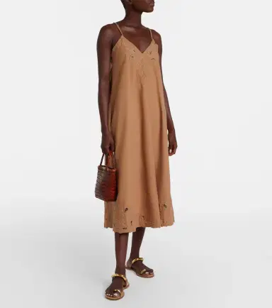 JULIET DUNN Broderie anglaise cotton slip dress | Thumbnail 3