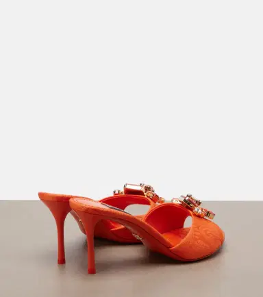 Dolce & Gabbana Embellished brocade mules | Thumbnail 2