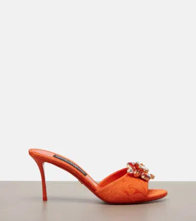 Dolce & Gabbana Embellished brocade mules | Thumbnail 3