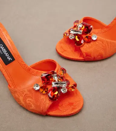 Dolce & Gabbana Embellished brocade mules | Thumbnail 4