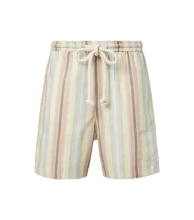 Commas Striped hemp and cotton Bermuda shorts | Thumbnail 1