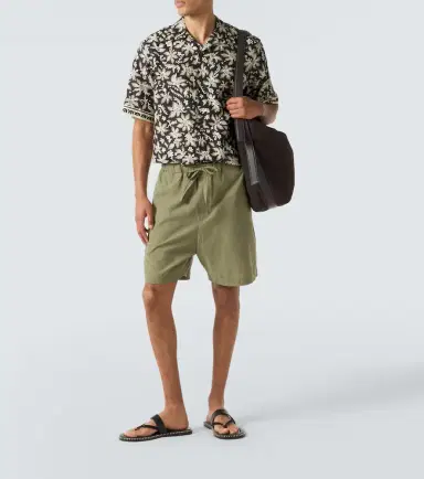 Commas Printed cotton and silk bowling shirt | Thumbnail 2