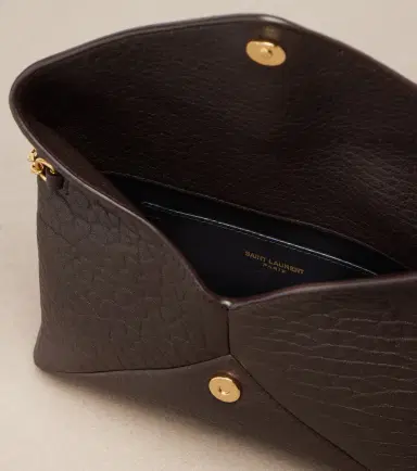 Saint Laurent Cassandre Small leather clutch | Thumbnail 3