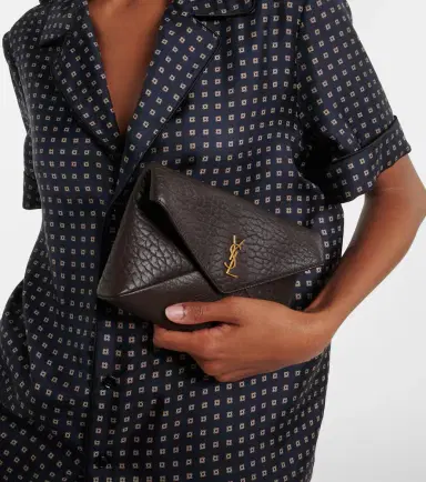 Saint Laurent Cassandre Small leather clutch | Thumbnail 5