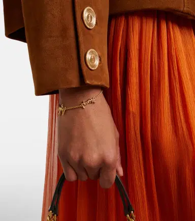 Saint Laurent Cassandre chain bracelet | Thumbnail 4