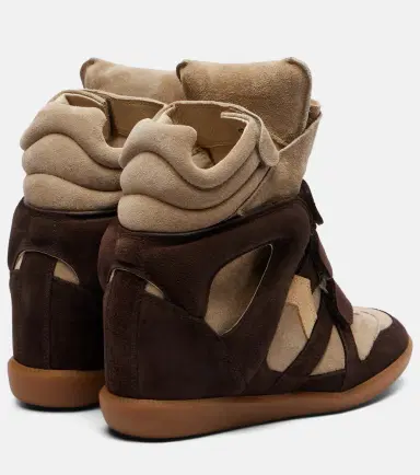 Isabel Marant Bekett leather and suede wedge sneakers | Thumbnail 3