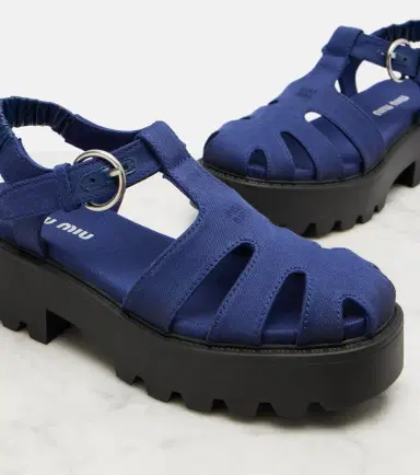 Miu Miu Platform slingback sandals | Thumbnail 2 Miu Miu Platform slingback sandals | Thumbnail 2