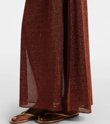 Oséree Oséree Lumière Shell open-back maxi dress | Thumbnail 3