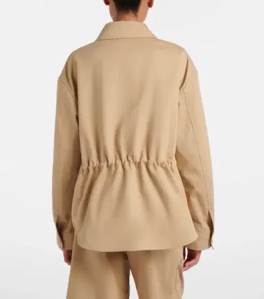 Loewe Leather-trimmed cotton jacket | Thumbnail 3 Loewe Leather-trimmed cotton jacket | Thumbnail 3